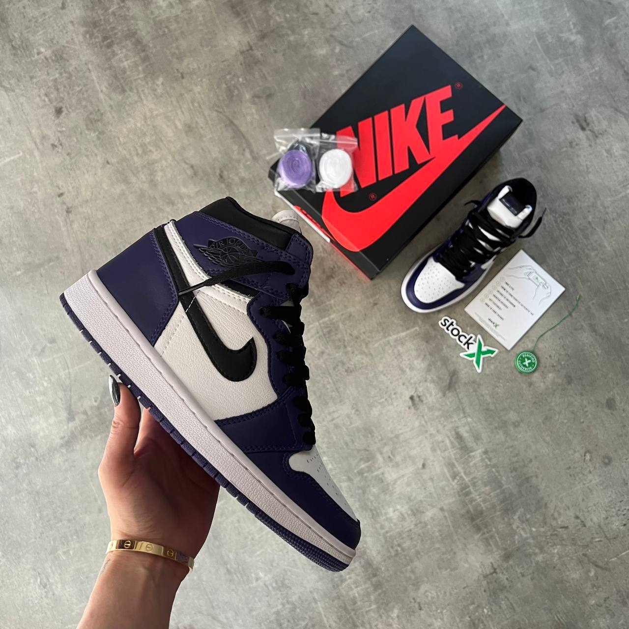 Jordan 1 Retro High Court Purple White