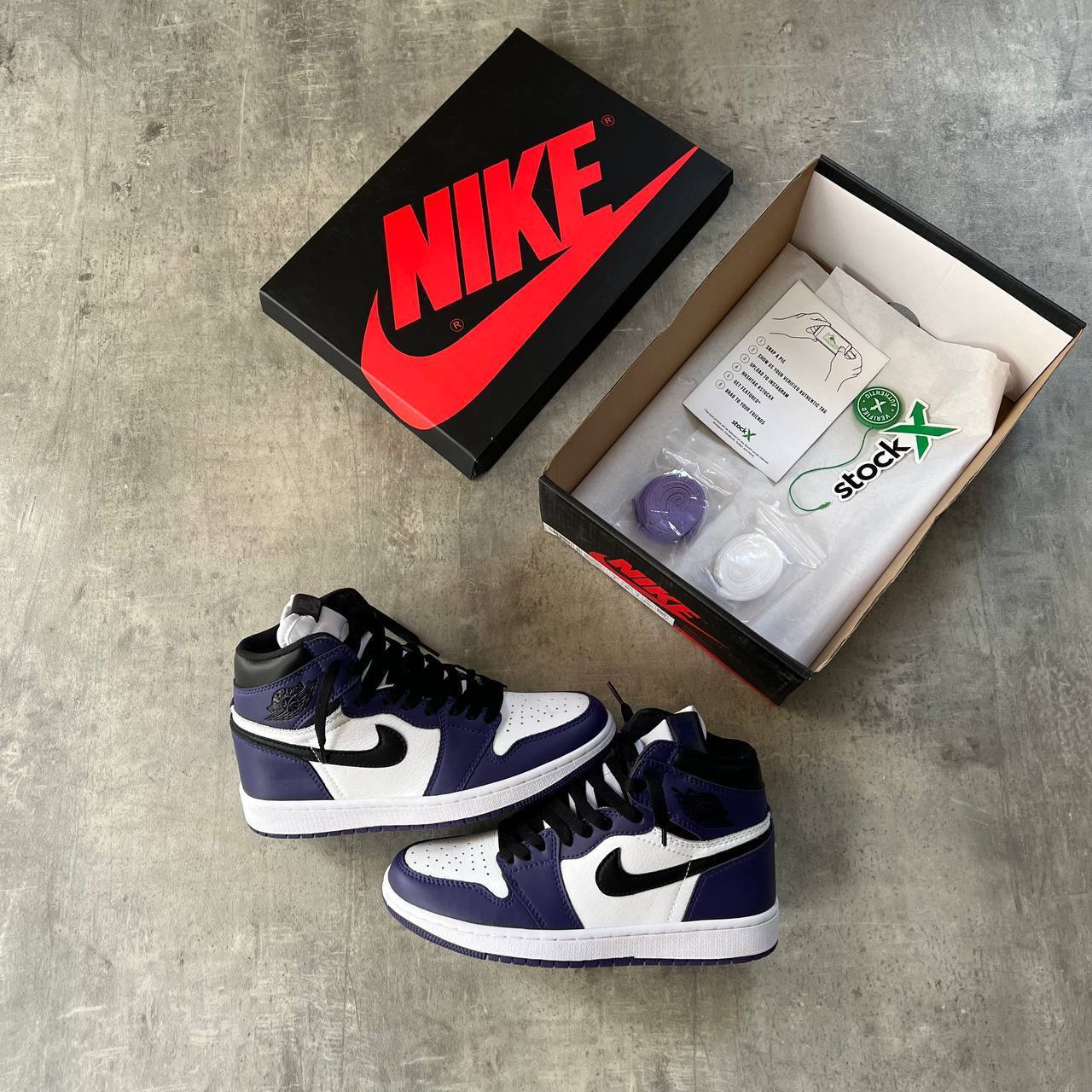 Jordan 1 Retro High Court Purple White